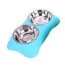 Double Stainless Steel Food Bowl