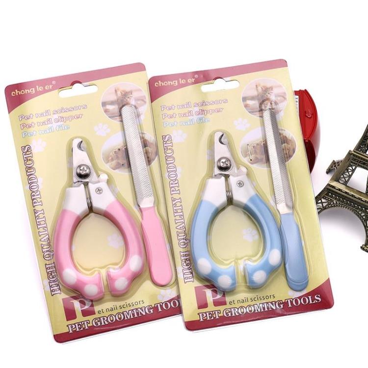 Cat and dog nail clippers with file