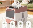 Litter Box  with Drawer and Litter Scoop 47*35*38 