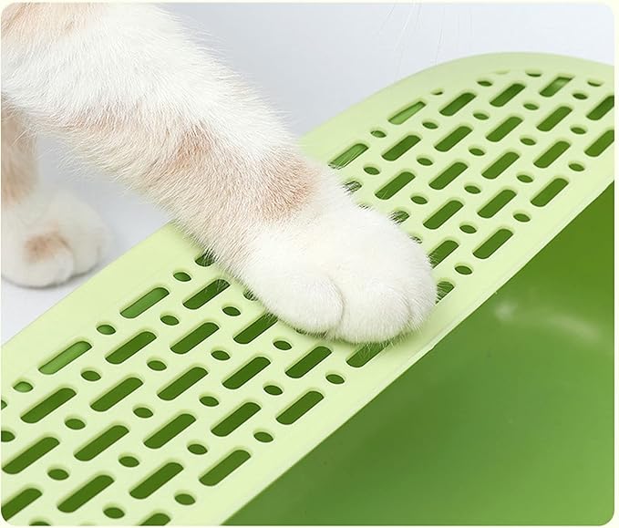 Semi Enclosed Cat Litter Box 40×30×6cm   