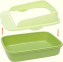 Semi Enclosed Cat Litter Box 40×30×6cm   
