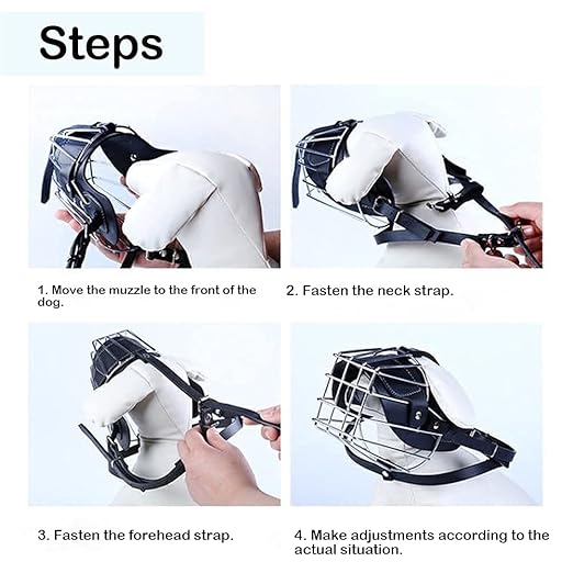 Large Dog Metal Muzzle