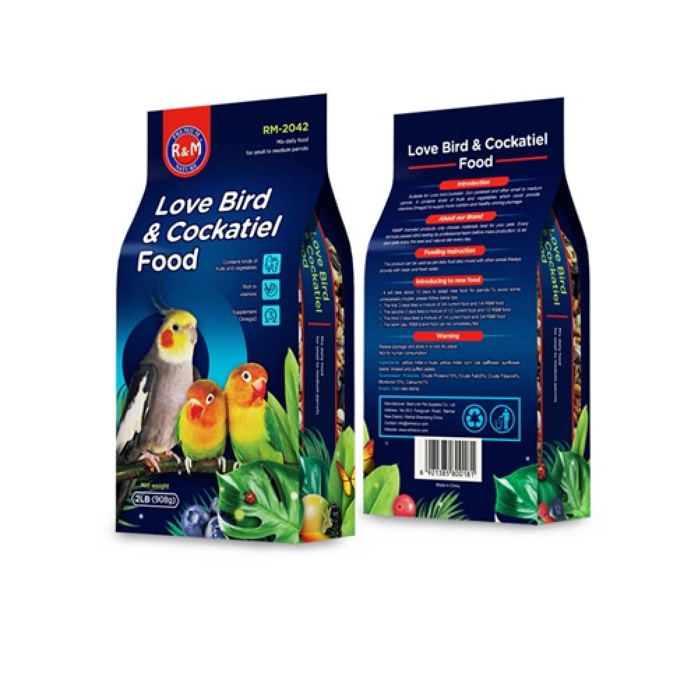 R&m Bird Food Parakeet Food (Rose) 908g