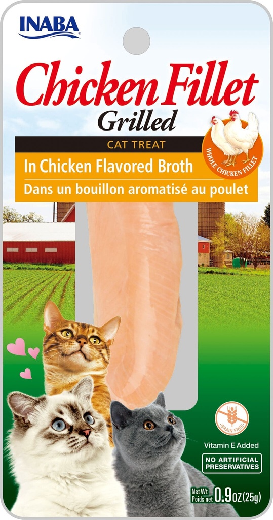 Inaba Cat Treats: Chicken Fillet in Chicken Broth (25g)
