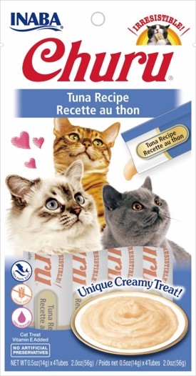 Inaba Churu Tuna - Delicious Cat Treats 4 Tubes (56g)