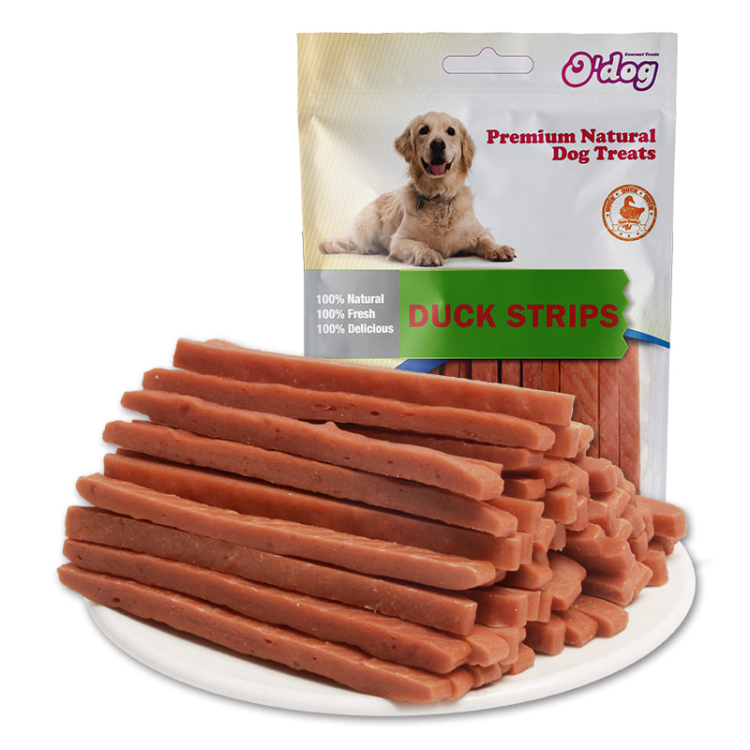 Odog Dog Treat Duck Strips 100g