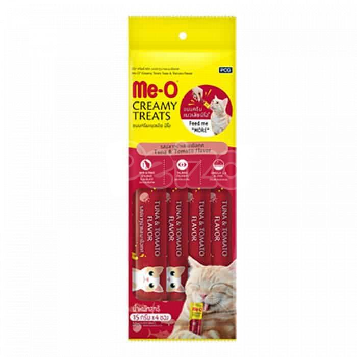 Me-O Creamy Cat Treats - Tuna & Tomato 4x15g