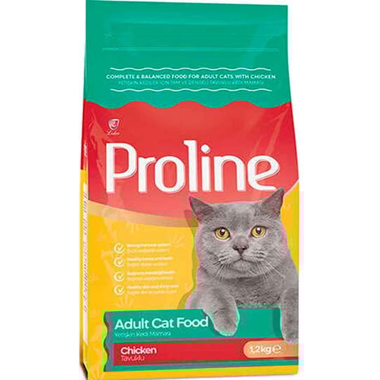 Proline Adult Cat Food with Chicken Meat, 1.2 kg