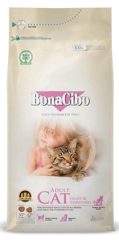 طعام بوناسيبوا للقطط المعقمة البالغة 2 كجم
