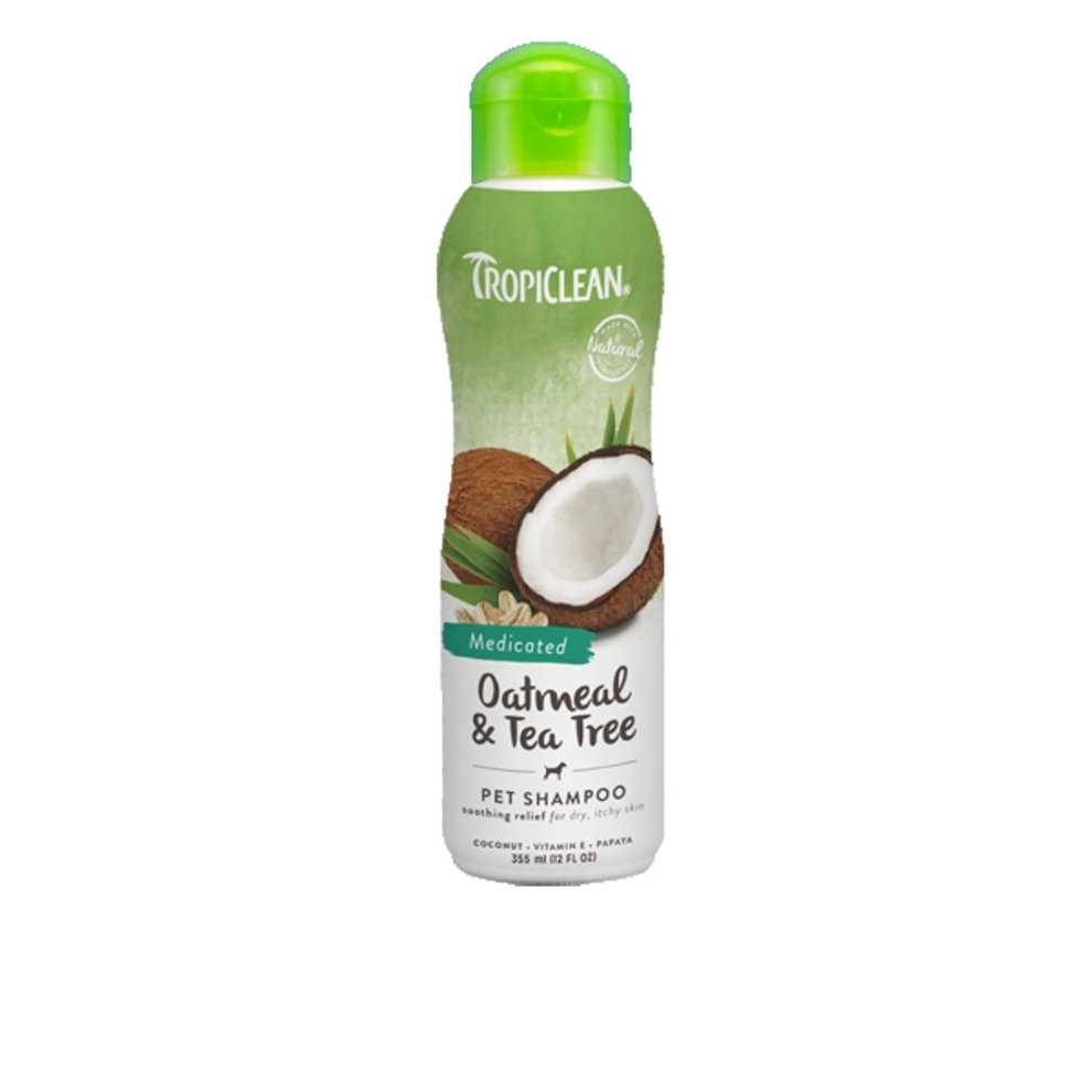 TropiClean Oatmeal & Tea Tree Shampoo, 355ml