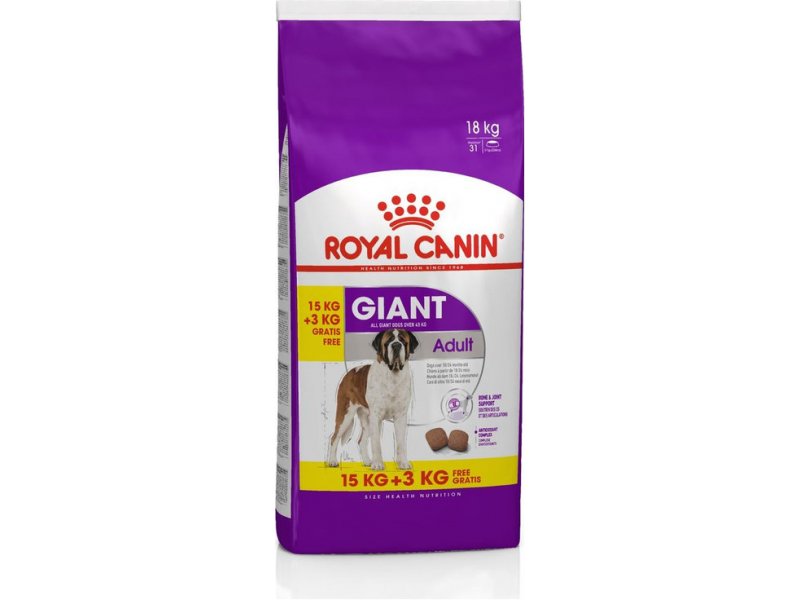 Royal Canin Giant Adult 15kg + 3kg