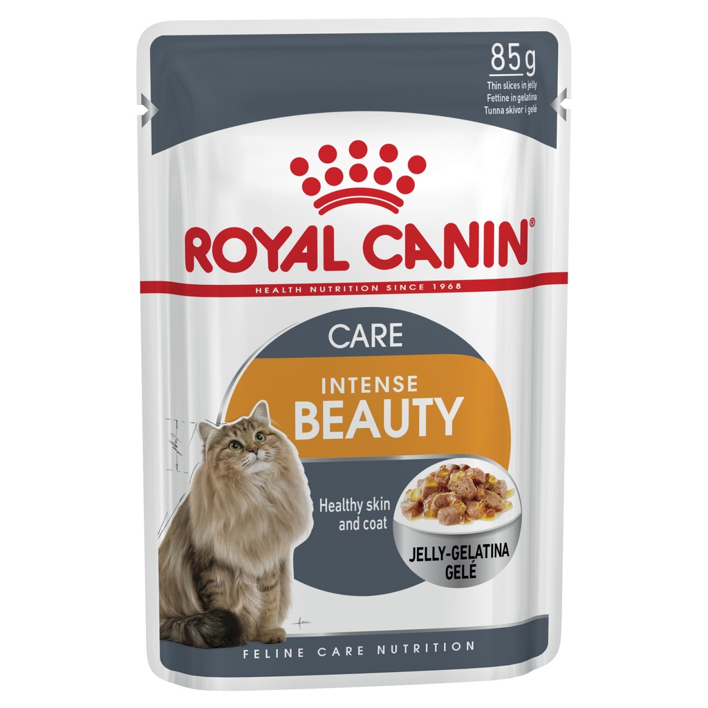 Royal Canin Hair & Skin Care Jelly Cat Food Pouch - 85g