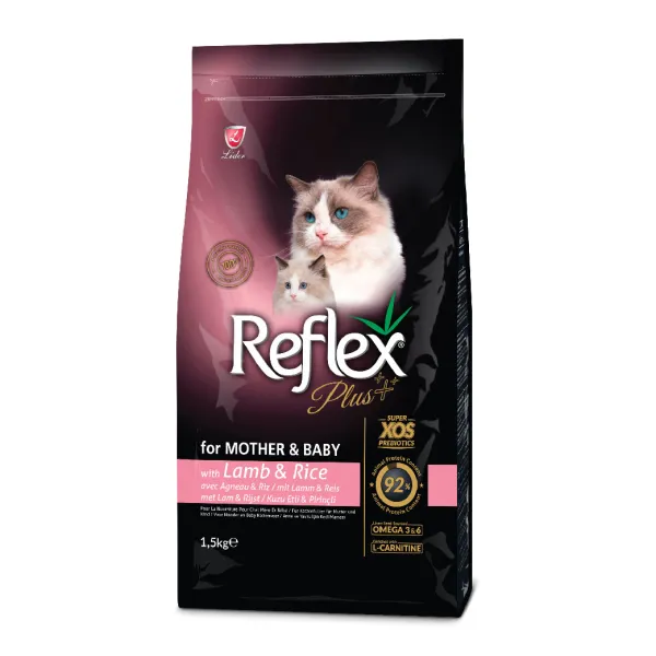 Reflex plus Lamb Mother & Baby Dry Cat Food 1.5 kg