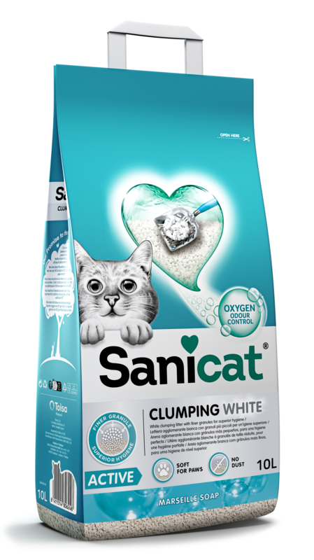 Sanicat Clumping Litter with Marseille Soap 10 Liter