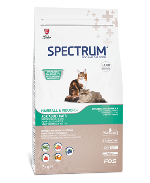 Spectrum Adult Cat Food Hairball Control, 2 kg