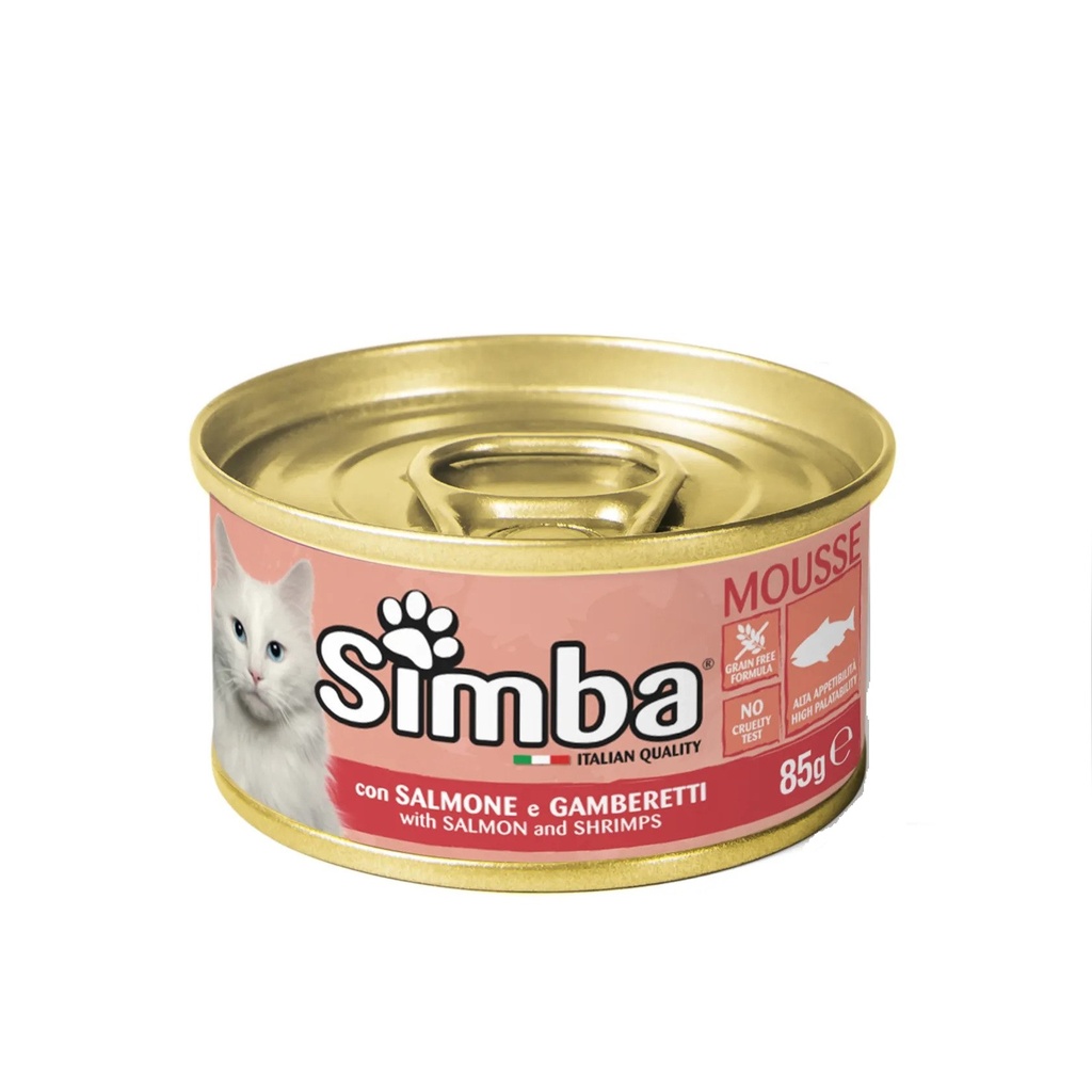 Simba Mousse with Salmon and Shrimps Canned Cat Food - 85 g