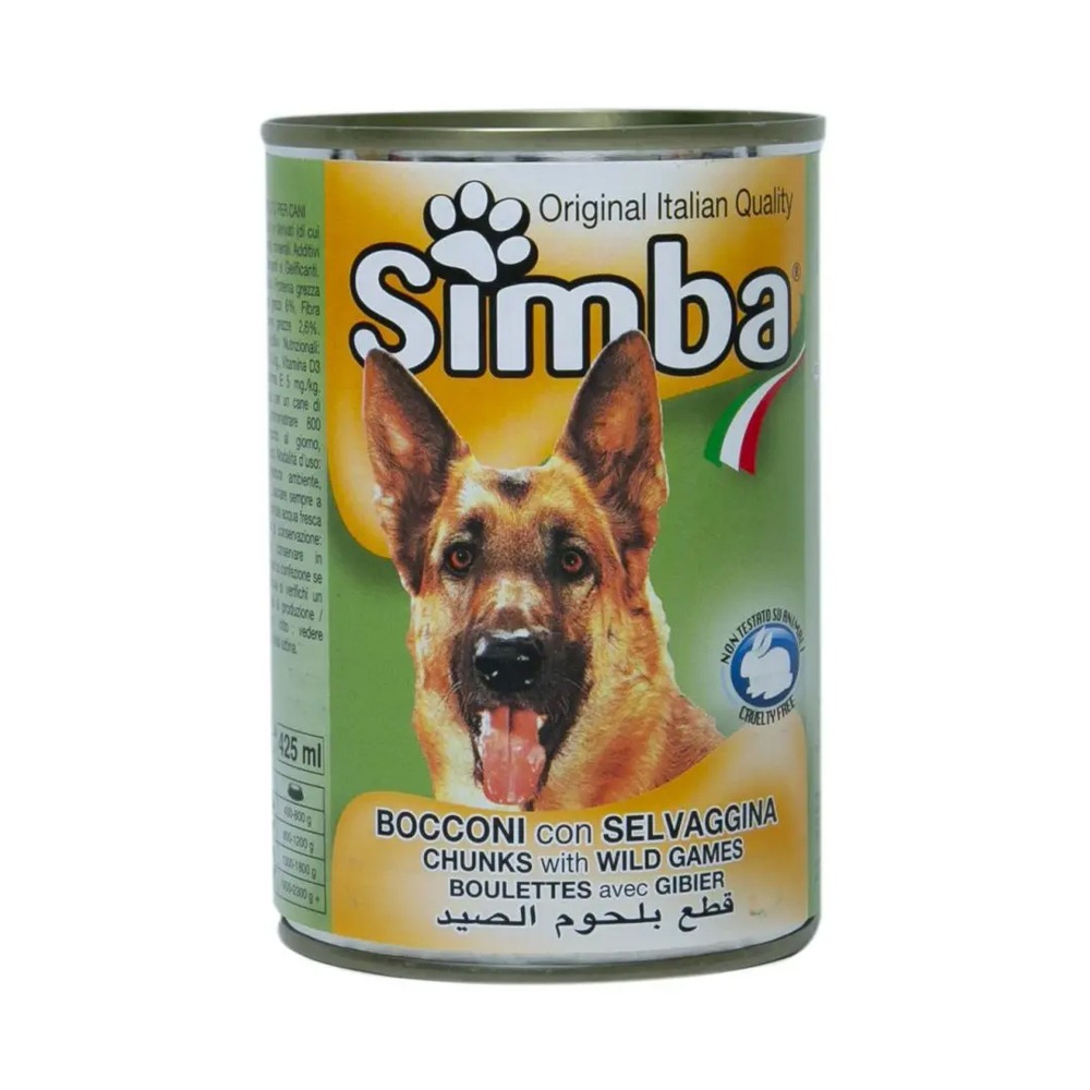 Simba Dog Wet Food Chunks With Wild Prey 415g