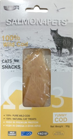 Salmon4Pets Cat Treats  with Cod 30g