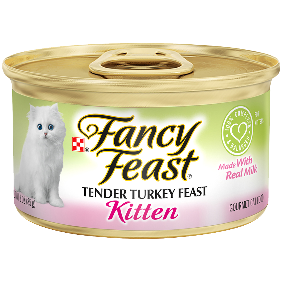 Fancy Feast Tender Turkey Feast for Kittens – 3 oz