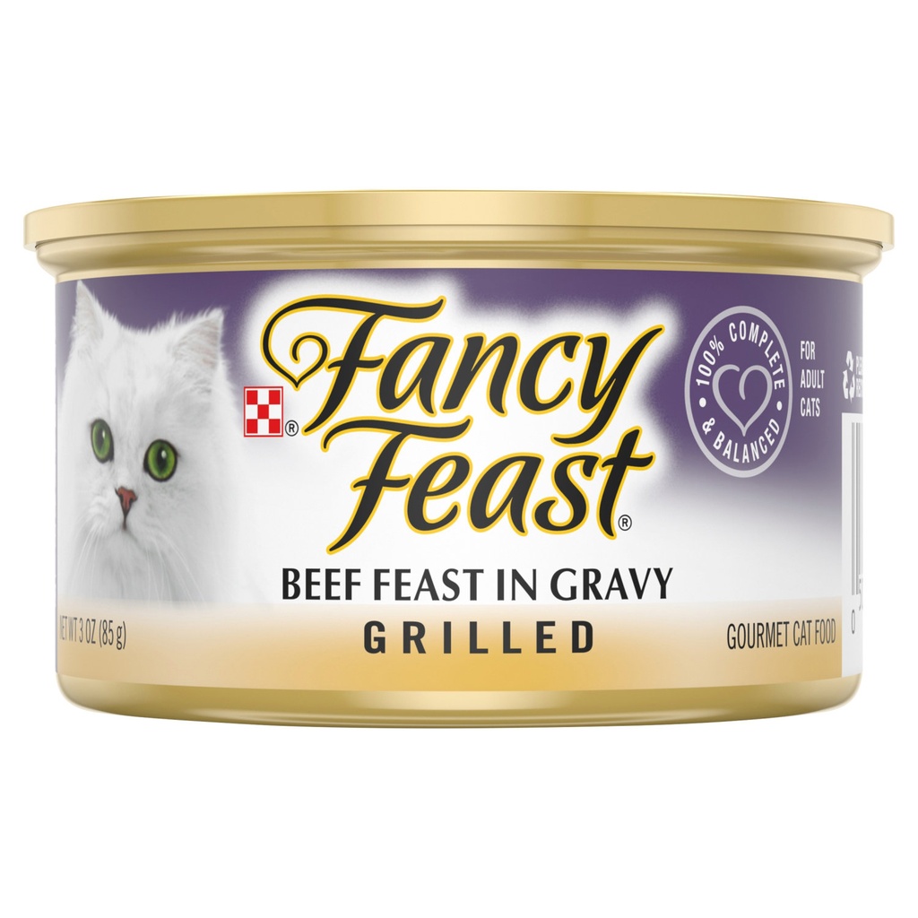 Purina Fancy Feast Grilled Beef Feast in Gravy – 85g