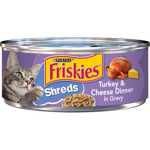 Friskies Cat Wet Food Shreds Turkey & Cheese 156g
