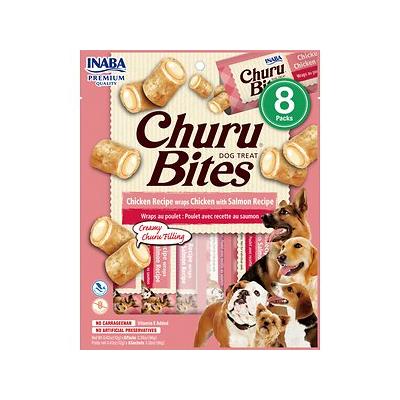 Inaba Churu Bites Dog Treats, Chicken & Salmon 8x12g