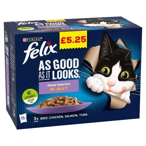Felix As Good As It Looks Mixed Selection in Jelly 12 x 100g