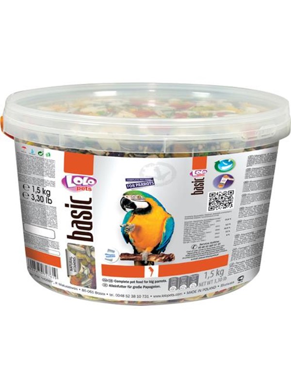 LoLo Pets Parrot Food - 1.5kg 