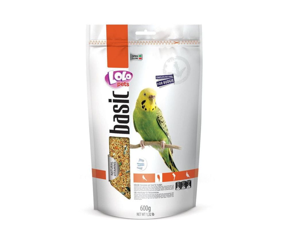LoLo Pets Foody Complete Feed for Budgies - 600g 