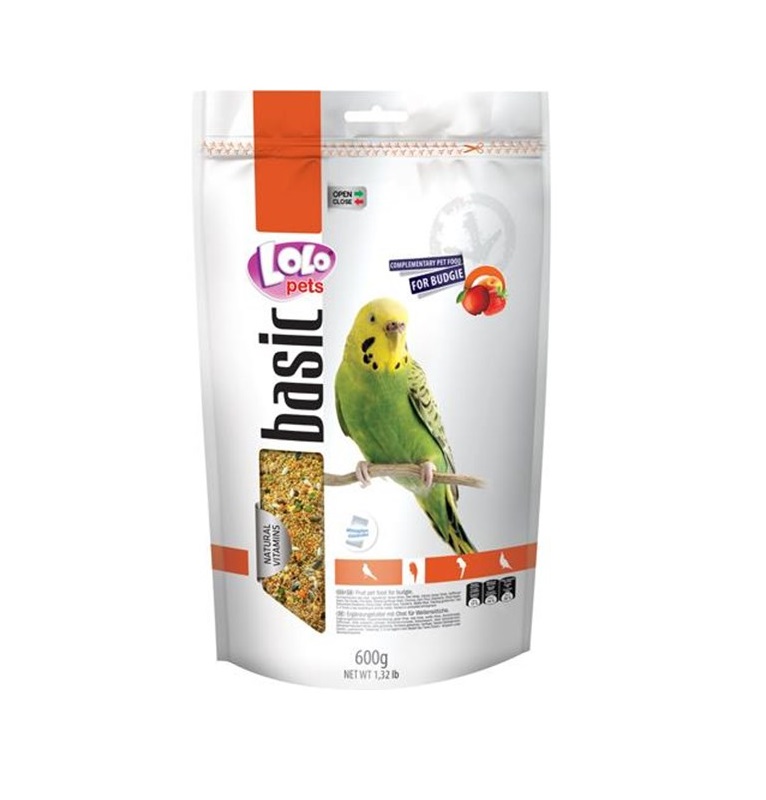 LoLo Pets Food with Fruits for Budgies - 600g