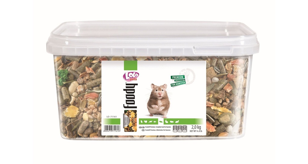 LoLo Pets Complete Food for Hamster - 2kg 