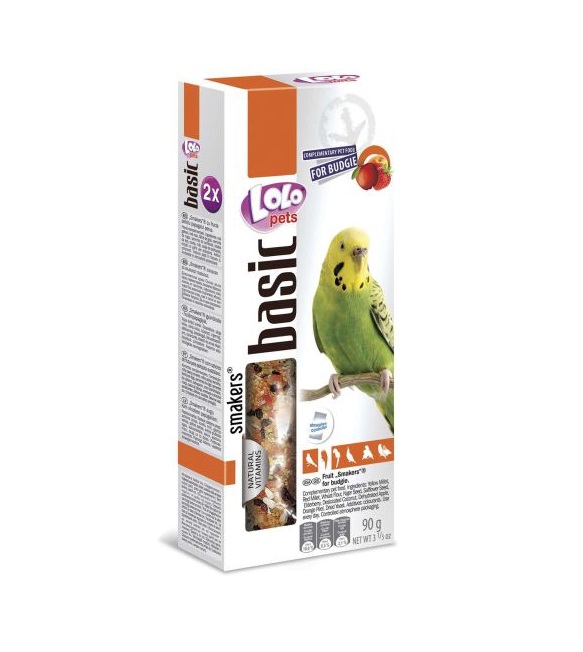 LoLo Fruit Smakers for Budgies - 90g 
