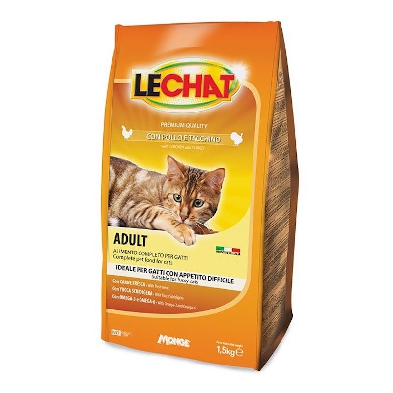 Lechat Cat Dry Food Chicken & Turkey 1.5kg