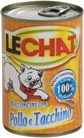 Lechat Cat Wet Food Chunks Chicken & Turkey 400g