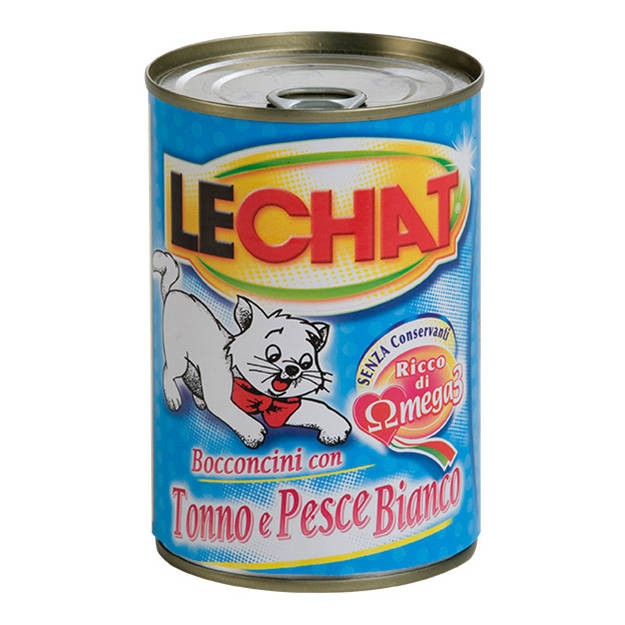 Lechat Cat Wet Food Chunks Tuna & Ocean Fish 400g