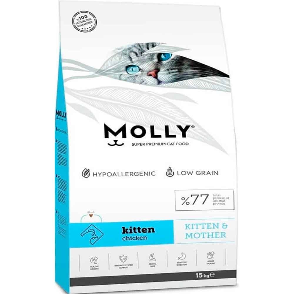 Molly Kitten Chicken Flavored Food 15 kg