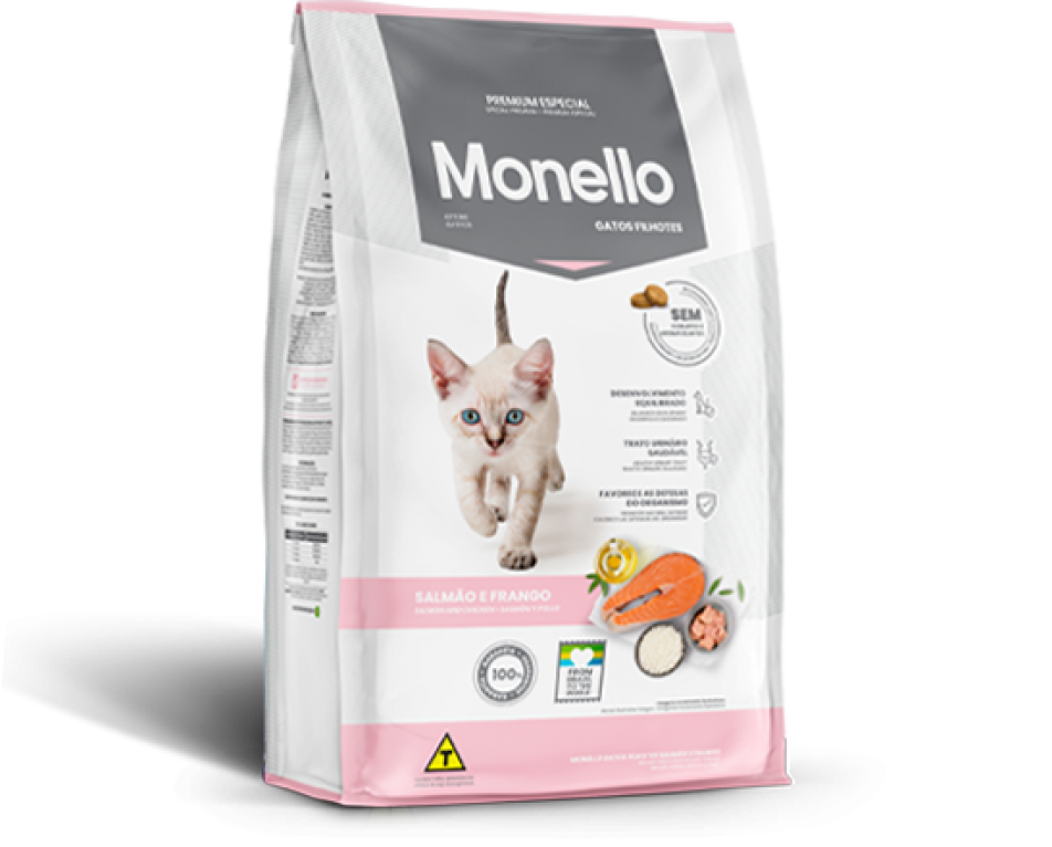 Monello Salmon & Chicken Dry Kitten Food - 1 Kg