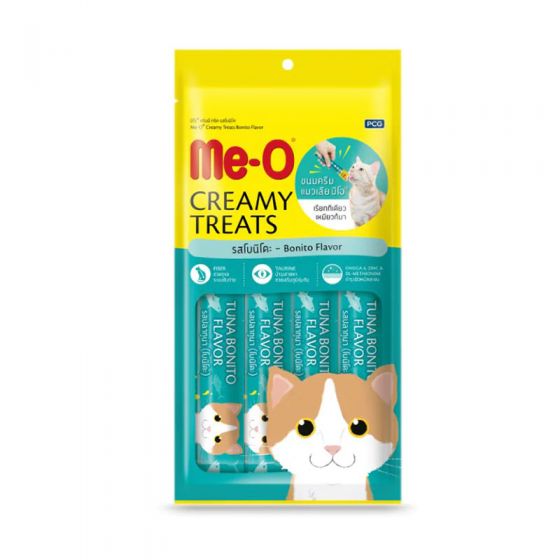 Me-O Creamy Treats Bonito Flavor 15g (Pack of 4)