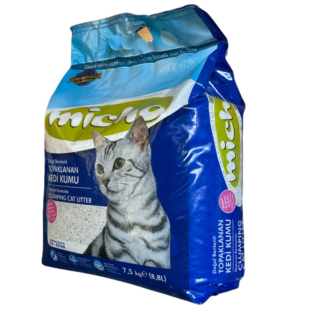 Micho Litter Adult Cat Baby Powder Scent 7.5KG