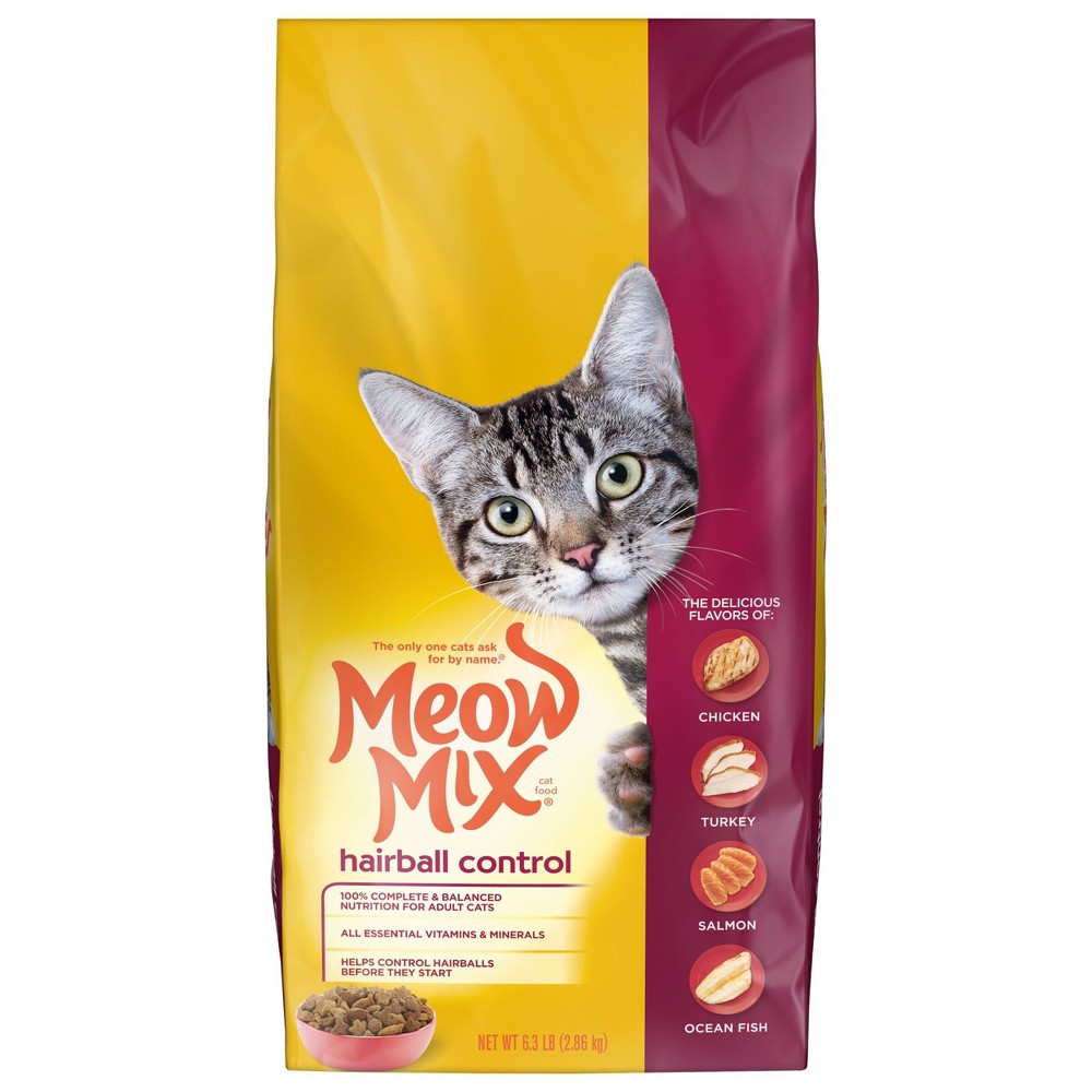 Meow Mix Cat Dry Food Hairball Control 2.86kg