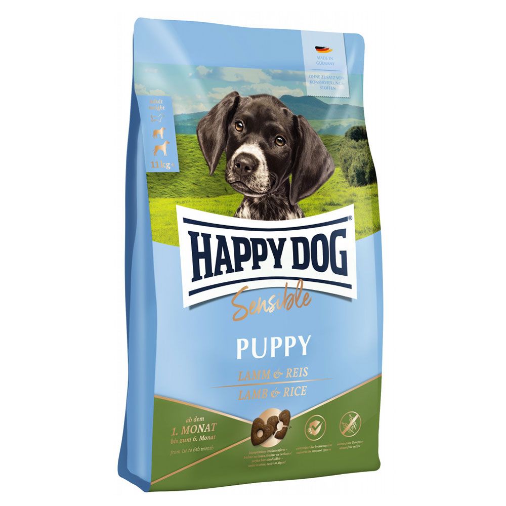 Happy Dog Sensible Puppy Dry Dog Food Lamb & Rice 10kg