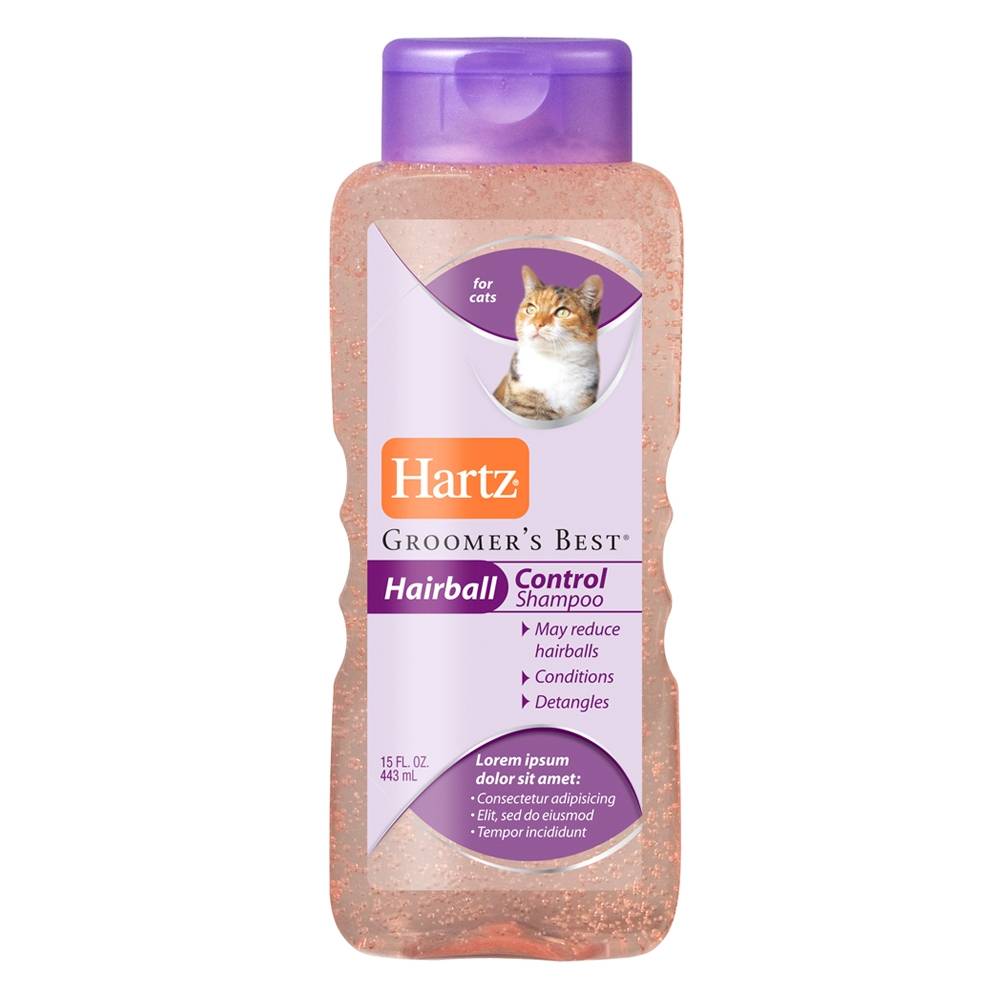 Hartz Groomer's Best Hairball Control Shampoo for Cats - 444 ml