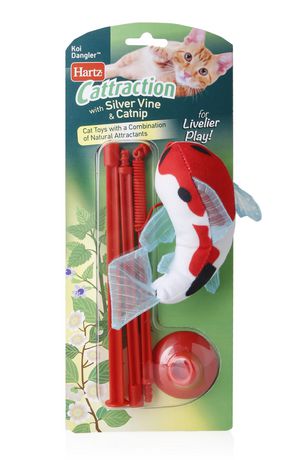 Hartz Cat Toy Koi Dangler With Silver Vine & Catnip