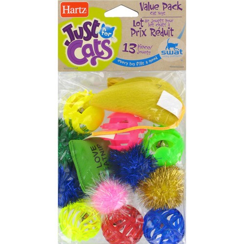 Hartz Cat Toy - 13 piece variety pack