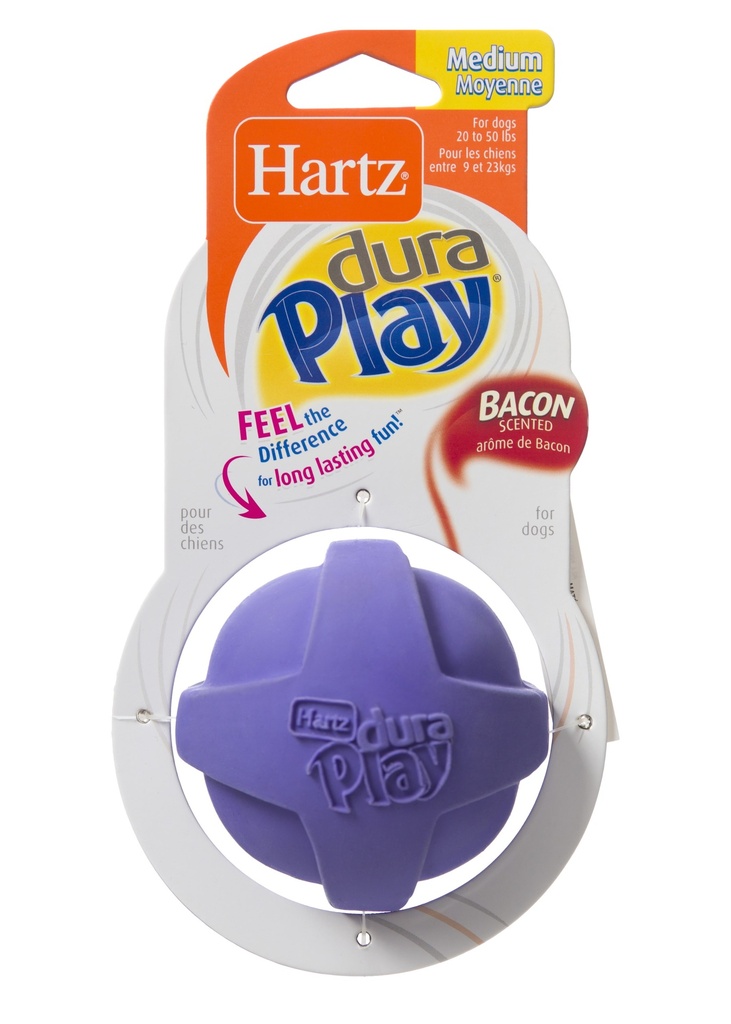 Hartz DuraPlay Bacon Scented Dog Toy - Medium