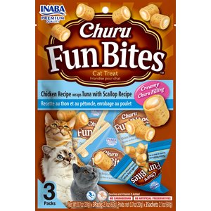 INABA Churu Cat Treat Chicken & Tuna Scalop 3x20g