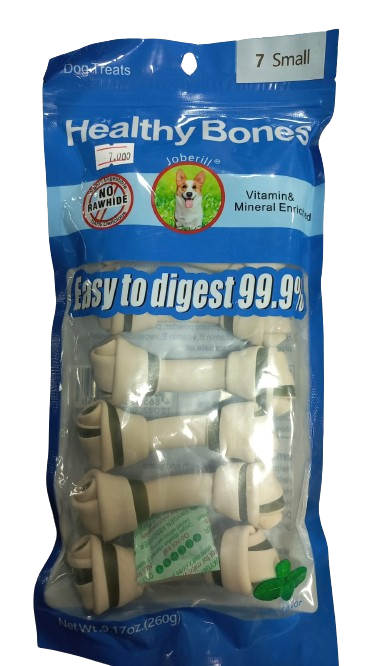 عظمة الكلاب الصحية باللون الأزرق 7 قطع