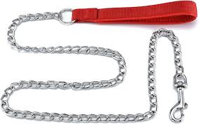 Dog Leash Metal With Fabric Handel
