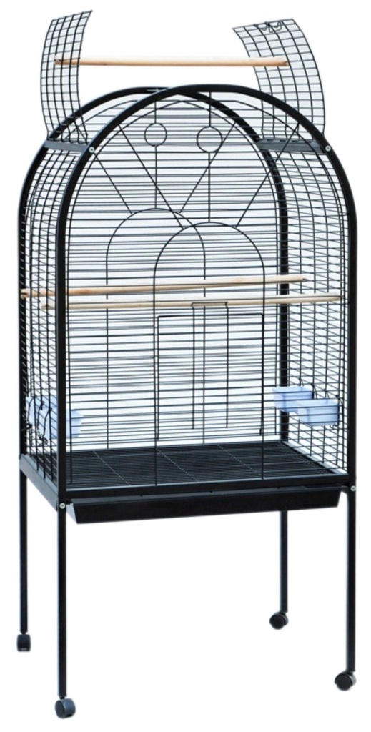 Parrot cage with external stand - 82*77*164 cm