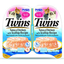 INABA Twins Cat Wet Food Tuna & Chicken With Scallop Recipe 35g